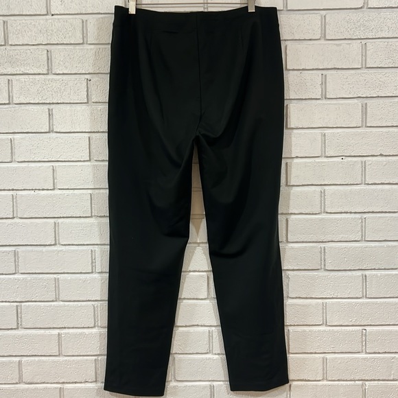 Eileen Fisher Green Soft Woven Tencel Blend Pants - Picture 6 of 7